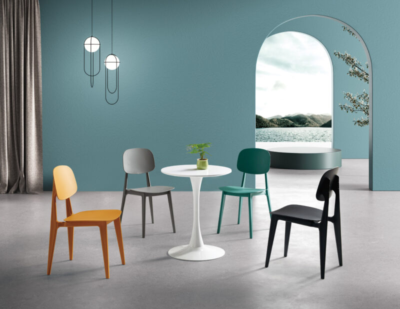 867 Plastic Chairs One-piece Injection Molding Plastic Chairs