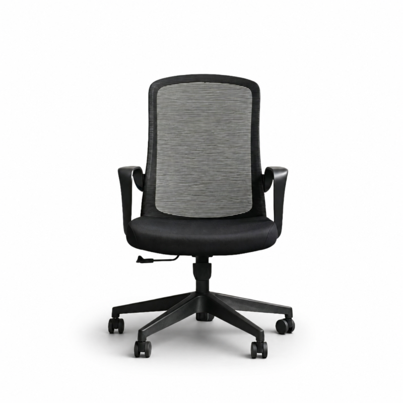 809B-2 Cotton Seat Breathable Mesh Desk Chair - Ergonomic Design for Long Hours Sitting