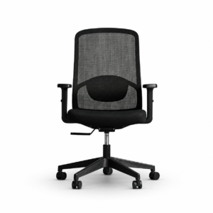 810B-2 Cotton Seat Ergonomic Computer Chair with Synchronous Tilt Mechanism and Mesh Back