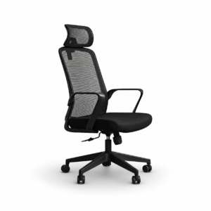 809A-2 Cotton Seat Ergonomic Office Chair with Adjustable Lumbar Support and 2D Headrest
