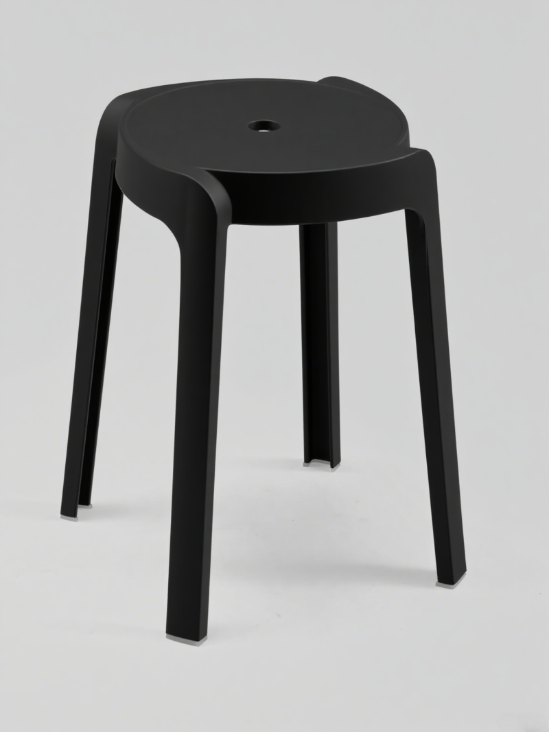 Round Stool Plastic Chairs One-piece Injection Molding Plastic Chairs