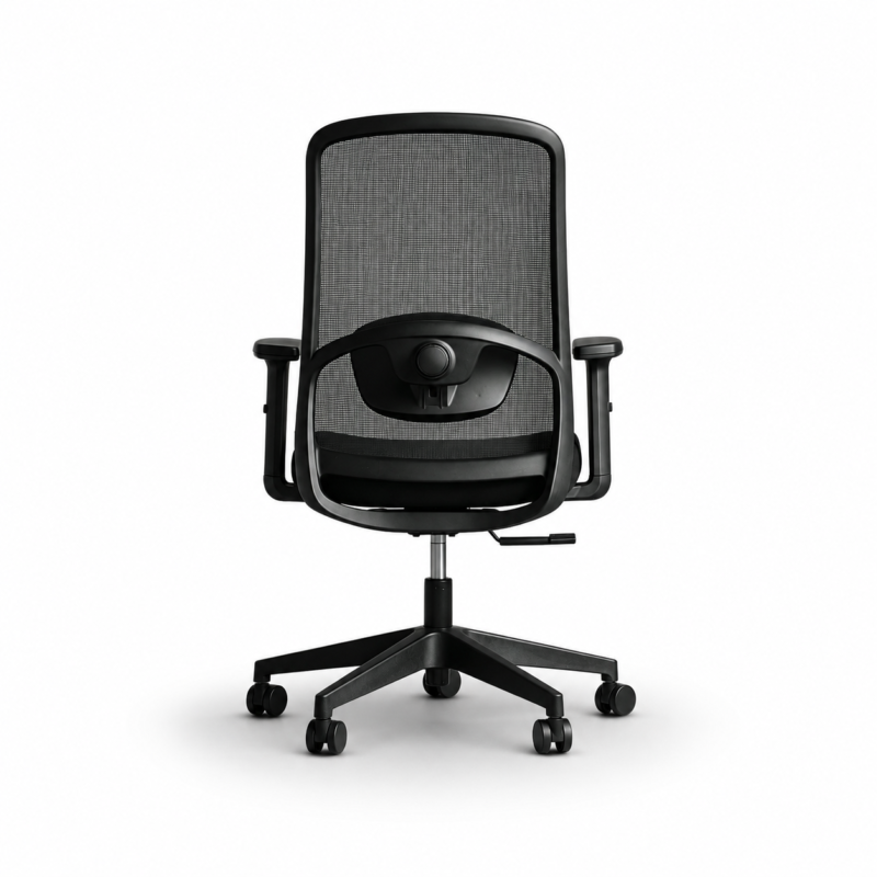 810B-2 Cotton Seat Ergonomic Computer Chair with Synchronous Tilt Mechanism and Mesh Back