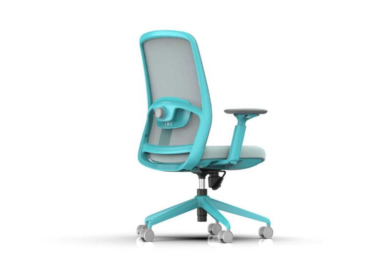 810B-2 Cotton Seat Ergonomic Office Chair with Adjustable Lumbar Support and 3D Armrests