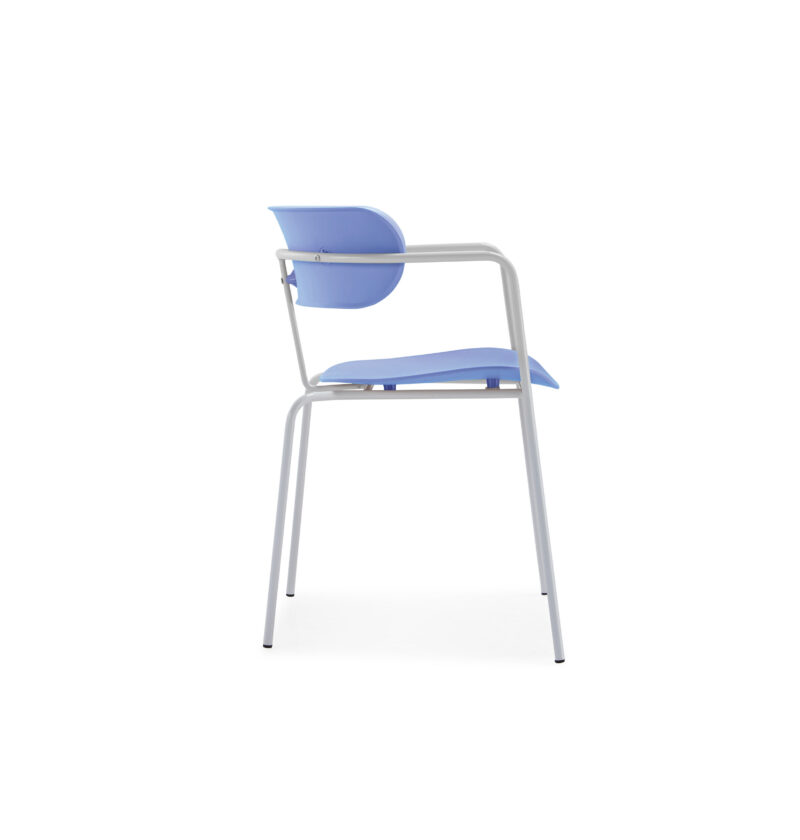 蓝色-02-scaled-1.jpg ST014 High-End Ergonomic Mesh Office Chair Swivel Home Office Chair